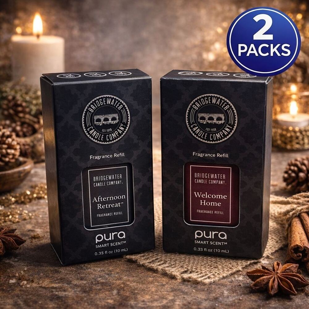 Pura Bridgewater Candle Fragrance Refill Pods Welcome Home & Afternoon